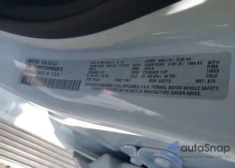 2023 Ram 1500 Big Horn 4X4 5'7 Box из США, поврежденный, VIN 1C6RRFFG6PN583618